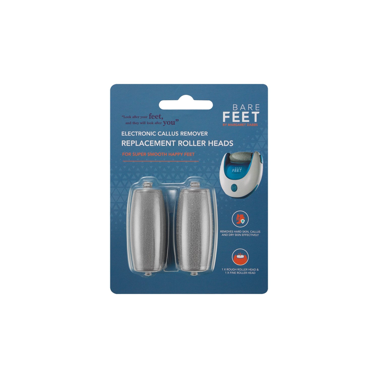 Bare Feet Callus Remover Replacement Roller Heads